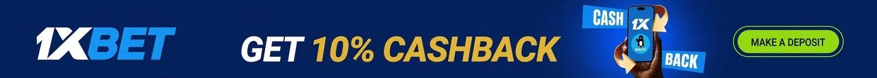 1xBet Get 10% Cashback