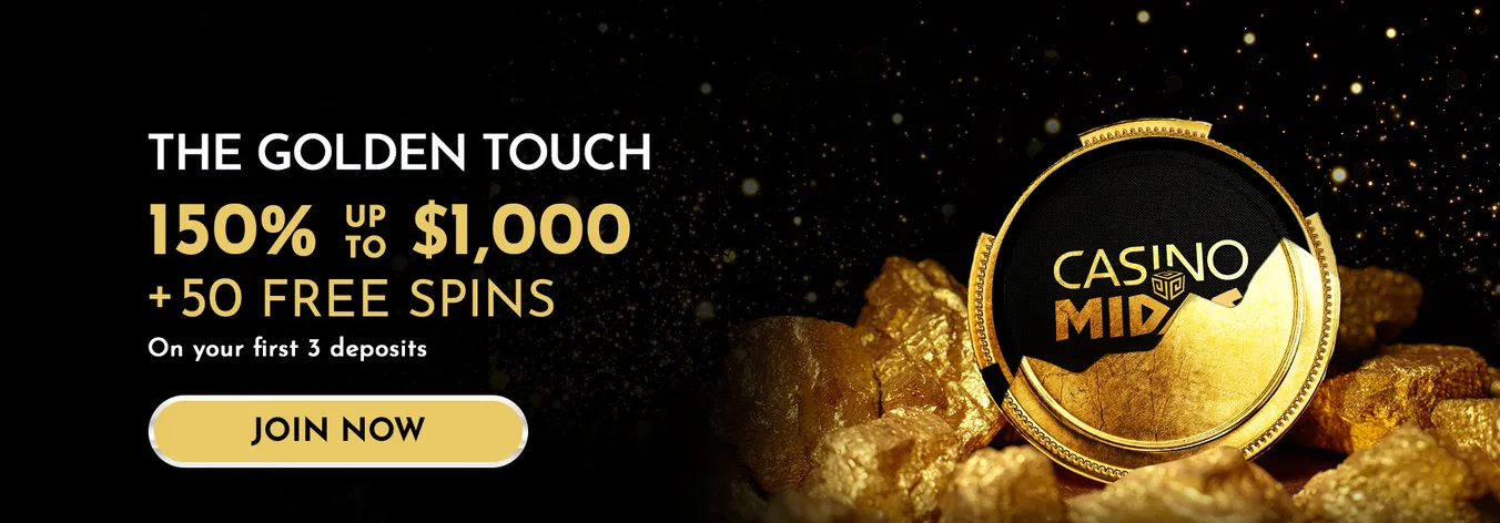Casino Midas The Golden Welcome up to $3,000 + 150 Free Spins