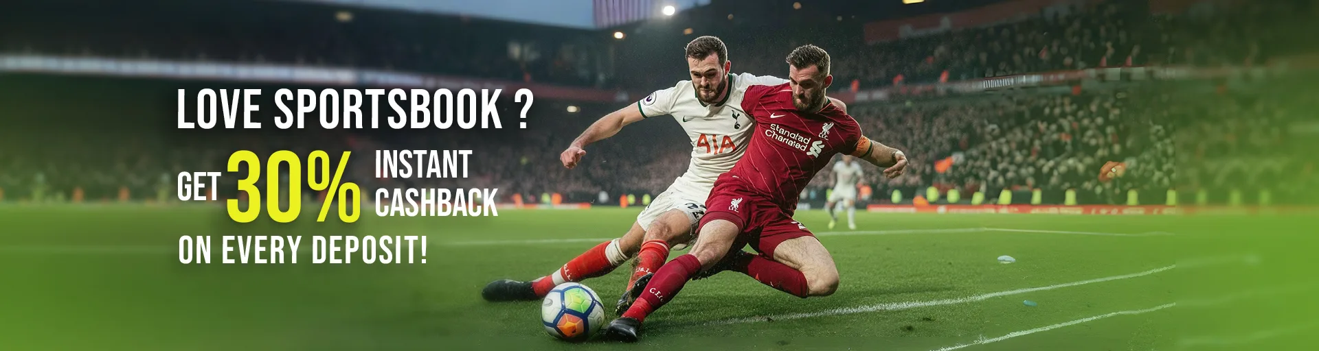 CristalPoker Sportsbook 30% Instant Cashback