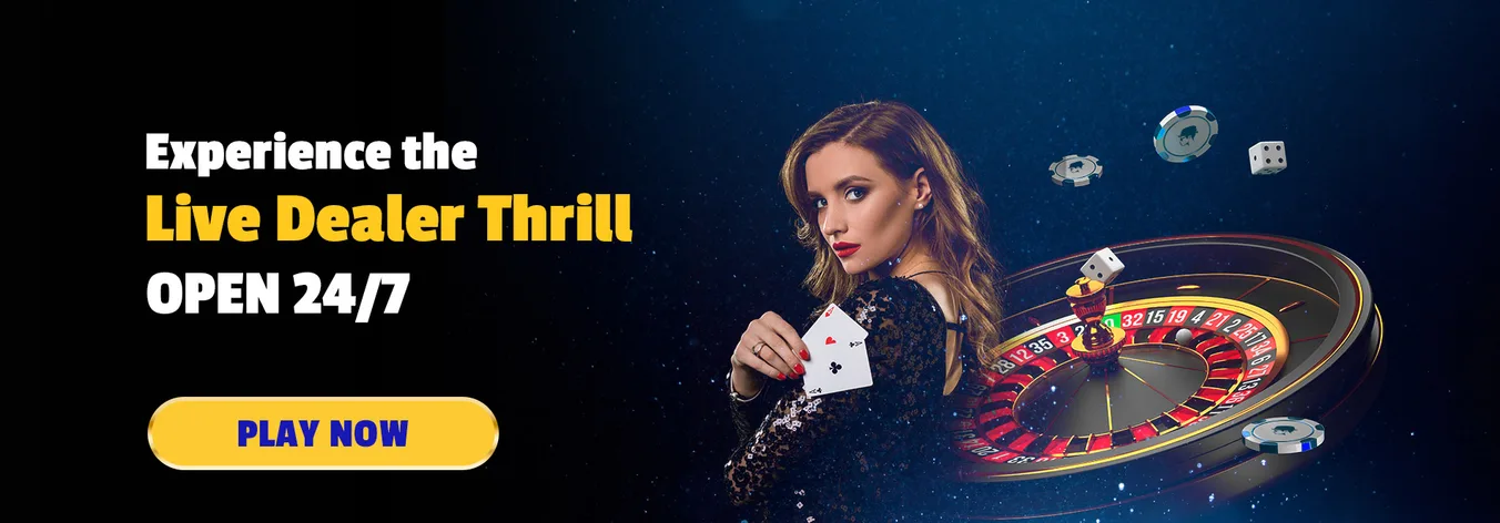 Jack Million Live Dealer tables, open 24/7