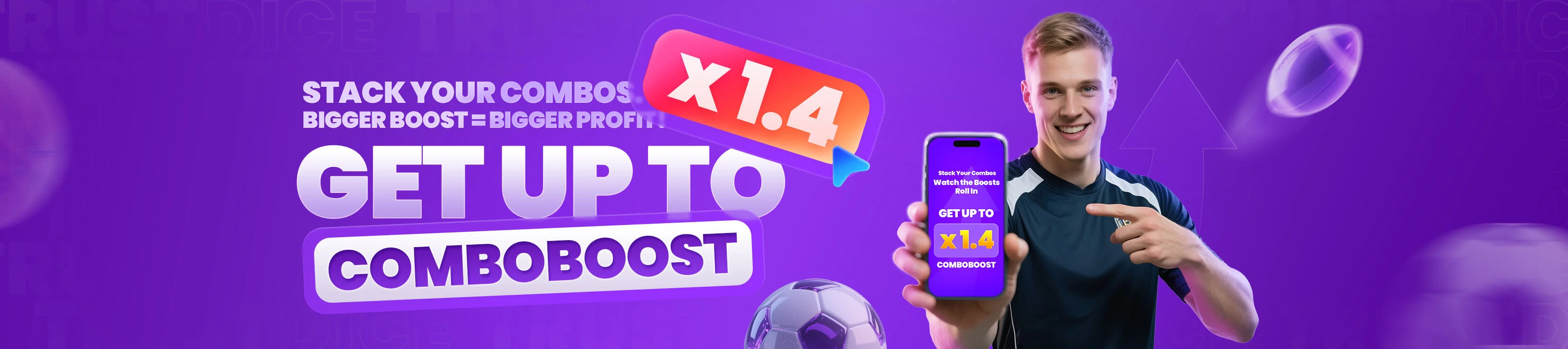 TrustDice ComboBoost — Get Up to x1.4 on Sports Combos